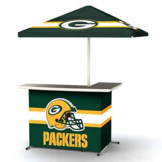 Best of Times Green Bay Packers 63 in x 44 in L Shaped Bar