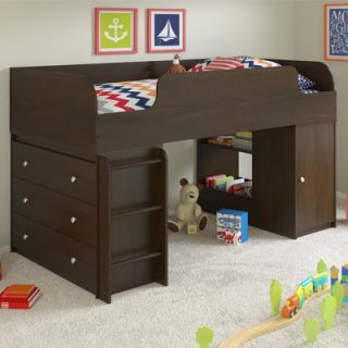 Altra Elements Loft Bed with Ladder and Toy Box
