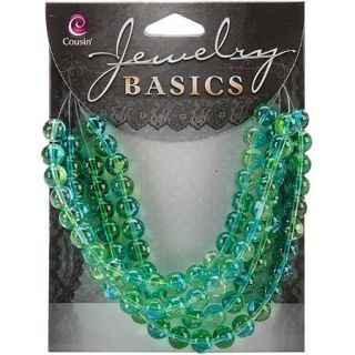 Cousin Jewelry Basics Glass Beads, 6mm Round, 85pk
