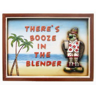 Booze in The Blender Framed Vintage Advertisement