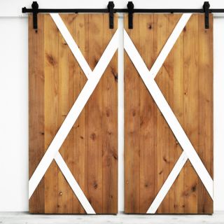 Dogberry Mod Y Double Barn Doors, 36W x 82H each (Fully Assembled