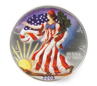 2003 Colorized Walking Lady Liberty Silver Dollar    C22300 —