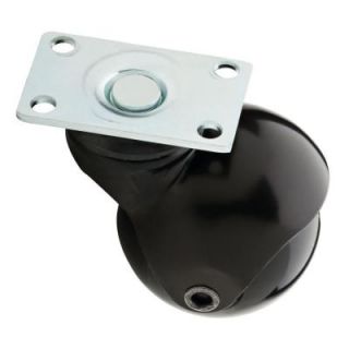 Liberty 2 in. Black Swivel Plate Caster with 88 lb. Load Rating RCA003 BL C