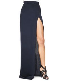 Cushnie et Ochs High Slit Full Length Skirt