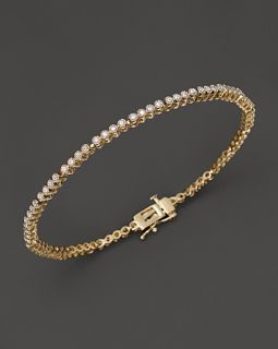 Diamond Bezel Flexible Bracelet in 14K Yellow Gold, .60 ct. t.w.