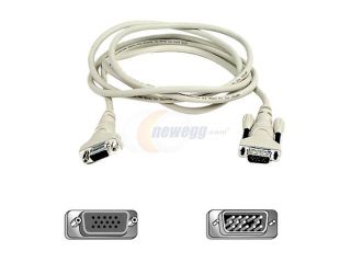 Open Box: Belkin F2N025 06 6 ft. VGA/SVGA Monitor Extension Cable