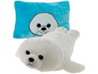 Harp Seal Peek A Boo Plush Pillow 19" by Fiesta