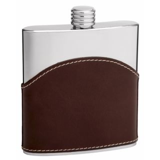 Durable Stainless Steel Snakeskin Six ounce Genuine leather Flask