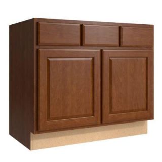 Cardell Salvo 36 in. W x 21 in. D x 31.5 in. H Vanity Cabinet in Nutmeg VSB362131.2.AD7M7.C53M