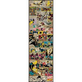 3 in. x 17.5 in. Marvel Comic Panel Xmen Classic Peel and Stick Giant Wall Decal RMK2359SLG