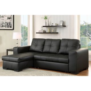 Furniture of America Sagel Reversible Sectional with Pull out Sleeper