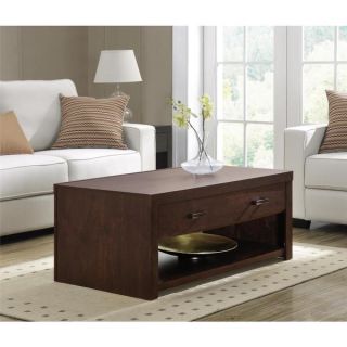 Furniture of America The Crate Square Coffee Table with Open Shelf