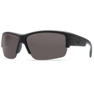 Costa Del Mar Hatch Sunglasses   Blackout Frame with Gray 580P Lens 729820