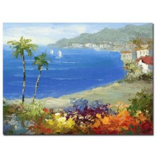 Trademark Fine Art 26 in. x 32 in. Mideterreanean Villa Canvas Art MA083 C2632GG