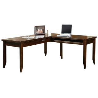 Tribeca Loft L Desk with Pedestal File by kathy ireland Home by Martin