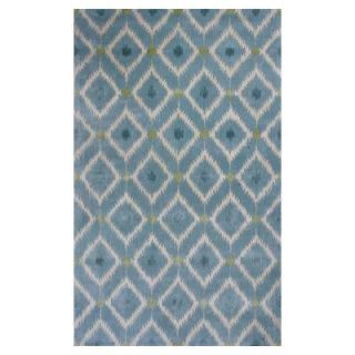 Kas Rugs Bob Mackie Home Ice Blue Mirage 9 ft. x 13 ft. Area Rug BMH10189X13