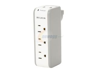 Open Box: Belkin BZ103050 TVL Mini Surge Protector with 2 USB Charger   Wall Mount