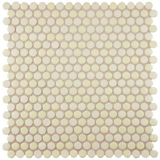 Astraea 0.62 x 0.62 Porcelain Mosaic Tile in Almond by EliteTile