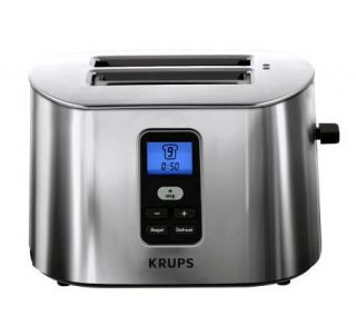 Krups 2 Slice Toaster with LCD Display and Countdown Timer —