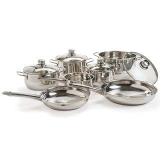 WMF Diadem Plus Cookware Set   Cromargan® 18/10 Stainless Steel, 11 Piece 8348R 77