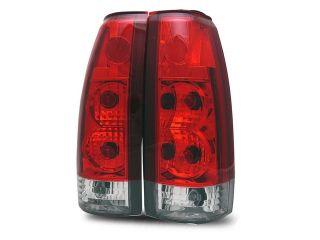 88 98 C10 C/K Full Size/Tahoe/92 94 Blazer/99 00 Escalade Red Clear Tail Lights