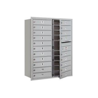Salsbury Industries 3700 Series 41 in. 11 Door High Unit Aluminum Private Front Loading 4C Horizontal Mailbox with 20 MB1 Doors 3711D 20AFP