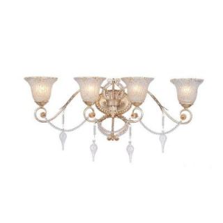 Hampton Bay Allure 4 Light Antique Silver Wall Sconce DISCONTINUED 14814 020