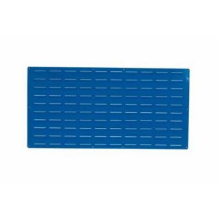 LocBin (1) 18ga Blue Epoxy Coated Louvered Panel for Storing Plastic Hanging Bins, 48"W x 24"H and Includes All Necessary Mounting Hardware