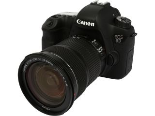 Canon EOS 6D 8035B106 Black 20.2 MP Digital SLR Camera with EF 24 105mm f/3.5 5.6 IS STM Lens