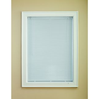 Custom Size Now by Levolor 1 in White Aluminum Room Darkening Mini Blinds (Common 58 in; Actual: 57.5 in x 64 in)