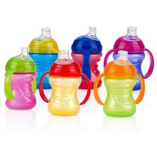 Nuby No Spill Grip N' Sip Cup, BPA Free, 10 oz (Colors May Vary)