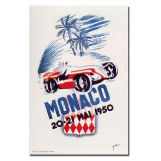 Trademark Fine Art 18 in. x 24 in. "Monaco 1952" by George Ham Canvas Art V8069 C1824GG