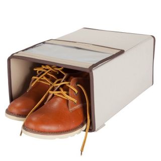 StorageManiac Deluxe Mens/Womens Shoe Box with See through Lid