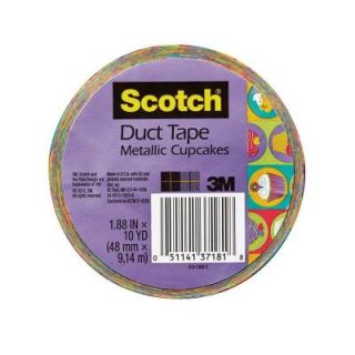 3M Scotch 1.88 in. x 10 yds. Metallic Cupcakes Duct Tape 910 CKM C
