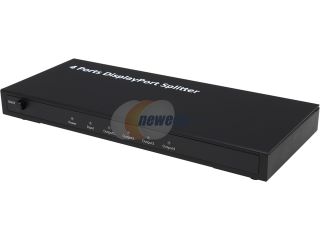 BYTECC DPSP104 1X4 DisplayPort Splitter Support 4K 2K 3D Formats
