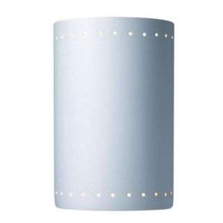 Filament Design Leonidas 1 Light Paintable Ceramic Bisque Sconce CLI CER1295W BIS