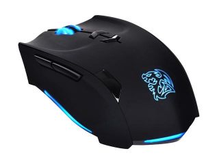 Tt eSPORTS THERON MO TRN006DT Black 1 x Wheel USB Wired Laser 5600 dpi Gaming Mouse