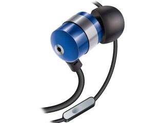 GOgroove AudiOHM HF Blue Earphones with Noise Isolation & Built in Microphone   Use with Apple iPhone 6s , Samsung Galaxy Note 5, HTC One M9, LG G4 , Motorola Moto G & More