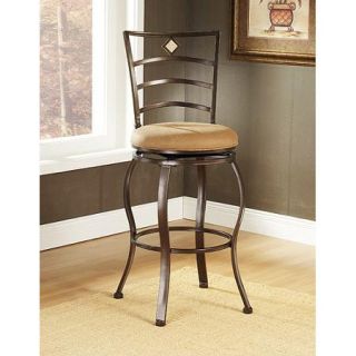 Hillsdale Furniture Marin Swivel Counter Stool 24", Brown