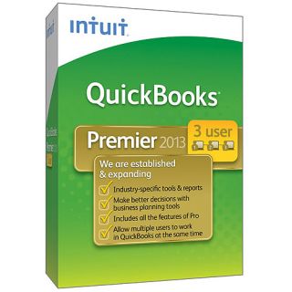 Intuit QuickBooks Premier Industry Edition 2013, 3 Users