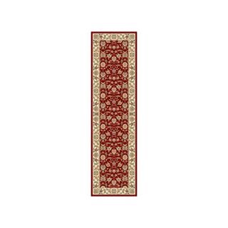 Safavieh Lyndhurst Red and Ivory Rectangular Indoor Machine Made Runner (Common: 2 x 14; Actual: 27 in W x 168 in L x 0.42 ft Dia)