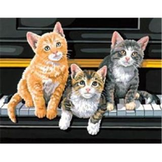 Dimensions 250190 Paint By Number Kit 14 inch x 11 inch  Musical Trio