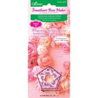 Clover Small Fabric and Ribbon Sweetheart Rose Maker Template