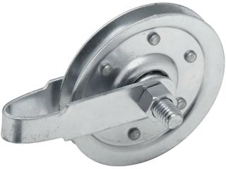 National, N280 552, V7633, 3" Galvanized Pulley With Fork, Axle Bolts and Nuts