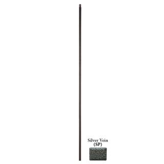 House of Forgings Hollow 44 in Silver Vein Wrought Iron Versatile Stair Baluster