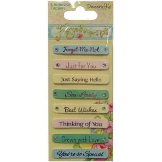 Forget Me Not Adhesive Toppers 