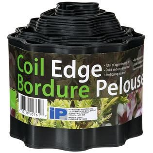 Integrated Plastics Coil Edge Corrugated Edging   20 ft. Black   Lawn