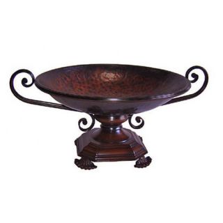 Cheungs Metal on Stand with Hammered Look Fruit Basket or Fruit Bowl