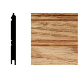 5/16 in. x 3 1/8 in. x 8 ft. Oak T&G Wainscot Panels (6 Pieces) DISCONTINUED W96O