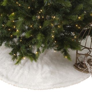 Faux Fur Christmas Tree Skirt by Saro